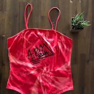 RED TYE DYE BODY SUIT💋❤️